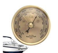 Outdoor Pressure Barometer - Portable Weather Reading Instrument, Portable Climate Forecast Indicator, Altitude Sensitive Mechanical Indicator, Easy Display
