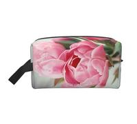 Outdoor Pretty Floral Prints Makeup Bags for Women Girls Large Capacity Zipper Cosmetic Bag Travel Toiletry Bag Organizer with Handle
