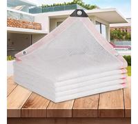 Outdoor Privacy e Cloth 3x20m White Mesh Canopy for Patio, Dog Kennel, Greenhouse, Pool Area - UV Protect, Breathable Fabric for Sunblock & Outdoor Use