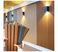 Outdoor Privacy Fence Panel, Decorative Wooden Fence, Self-Supporting Slatted Terrace Fencing for Gate, Door or Balcony, Brown (22x150 cm) - Ideal for Garden, Patio & Yard Use.