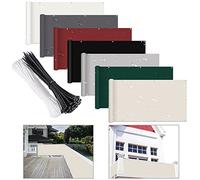 Outdoor Privacy Fence Screen 110x140cm Windproof & UV Resistant Includes Cable Ties Perfect for Patio Deck Backyard Porch Balcony Taupe Color