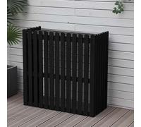 Outdoor Privacy Fence Screen for Air Conditioners Wooden Free Standing Trash Can Cover Decorative Outdoor Panels for A/C & Trash Weather-Resistant Yard Solution