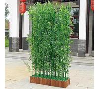 Outdoor Privacy Screen, Artificial Bamboo Room Divider, Decorative Fence for Home and Yard