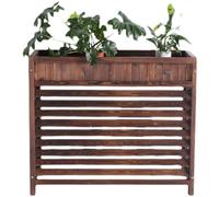 Outdoor Privacy Screen Fence Air Conditioning Cover, Shelf Decoration Rack, Air Conditioner Outside Protective Cover Louver Shade Rainproof Sunproof Outdoor Air Conditioner Universal Cover (Size : 82