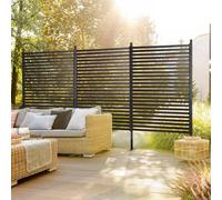 Outdoor Privacy Screens Freestanding, PE-Coating Metal Privacy Fence Screen,Decorative Fence Panels for Outside Backyard Garden Patio Privacy Screen, Divider Fence