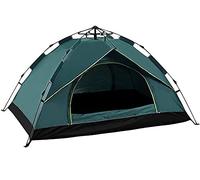 Outdoor privacy tent Large Instant Family Tent for Camping,3-4 Person Pop Up Camping Tents,Waterproof and UV Profective 2 Doors Camping Tents Family Including Moisture-Proof Pad
