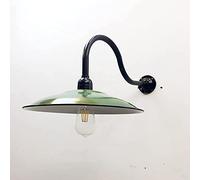 Outdoor Profession Rainproof Indoor Bedside Bedroom Lighting Wall Lamp Vintage Enamel Green Wall Outside Lamp Old Shanghai, China Classic Decoration for Library Pathway Yard Terrace