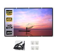 Outdoor Projector Screen, 16:9 Foldable Anti-Crease Portable Projector Movies Screen for Home Theater Outdoor Indoor(120inch)