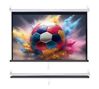 Outdoor Projector Screen, 60Inch/72Inch 16:9/4:3 HD AntisGlare Projection Screen Pull Down, Wrinkle-Free Portable, Auto-Locking Retractable, For Home Cinema Office Classroom(60inch 4:3)