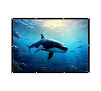 Outdoor Projector Screen - Polyester Material 60x72x100 Inch, Weather Resistant Film , Foldable Portable Display, High Resolution Projection