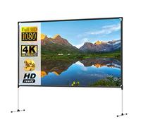 Outdoor Projector Screen With Stand 100 inch 16:9 8K 4K 3D Fast Folding Portable Indoor Projection Screen