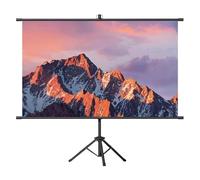 Outdoor Projector Screen with Tripod Stand, Indoor Portable Projection Screen, 60/72 inch 4:3/16:9 Adjustable Height for Home Theater Movie Cinema(60 inch 4:3)