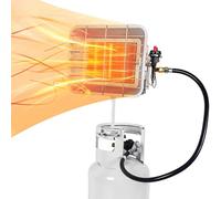 Outdoor Propane Tank Heaters 13000 BTU with Safety Shut-off Valve & Tip-over Switch Ceramic Heat Small Propane RV Garage Space Heater Portable Heater for Camping Camper Patio Gas Cordless LP