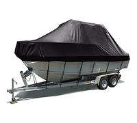 Outdoor Protection Boat Cover, Heavy Duty Marine Dustproof Anti-Scratch 210D Oxford Fabric Trailerable Boat Cover Fits Yacht V-Hull Fishing Ski Runabout Boats,17x19FT