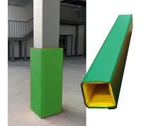Outdoor Protective Basement Pole Cover, Foam Padding Wrap for Garage and Gym, 4 ft Tall Square Cushion for Safety and Protection