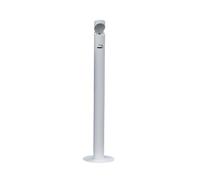 Outdoor Public Places Smoke Extinguishing Column Floor Standing Stainless Steel Ash Column(White)