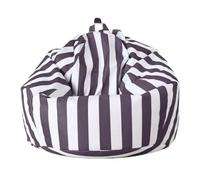 Outdoor Puff Chair for Pool Garden & Beach - Waterproof Inflatable Pouf Cover Corner Seat Cushion Dark Grey 70cm - Perfect for Living Room & Kids' Fun