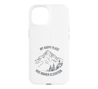 Outdoor Pun My happy place has higher elevation Case for iPhone 15