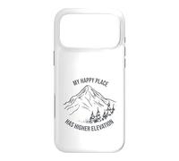 Outdoor Pun My happy place has higher elevation Case for iPhone 17 Pro Max