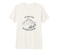 Outdoor Pun My Happy Place has Higher Elevation Premium T-Shirt