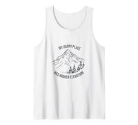 Outdoor Pun My Happy Place has Higher Elevation Tank Top