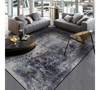 Outdoor-QJ Big Area Floor Rug Abstract art grey ink Modern Living room Carpet Home Accessories SMALL MEDIUM XX LARGE RUG 140x200CM
