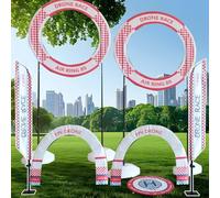 Outdoor Quadcopter Obstacle Course Kit for League Competition, Beginners Racing Obstacle Course for Long Range, Racing Gates for Model Aircraft Games(Style C)