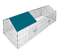 Outdoor rabbit enclosure Green 180x75x75cm Sun protection
