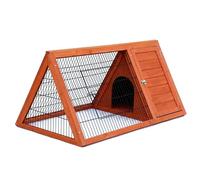 Outdoor Rabbit Run | Apex Roof Guinea Pig Exercise Enclosure | Wooden Small Animal Play Area | Medium - 110 x 62 x 52 cm
