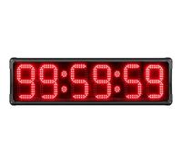 Outdoor Race Timer, 6-Digit Digital LED Wall Clock, 8-Inch Big Font, Remote/App Control, Ideal for Competitions, Gyms, Marathons, Sports Events