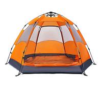 Outdoor Rain Cover Tent, 3-4 Person Pop Up Tent Hex Self Opening Tent, Protected Family Camping Tents, For Camping Backpacking Hiking Outdoor Beach