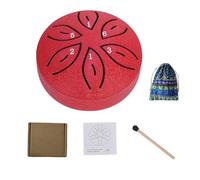 Outdoor Rain Drum - 3 Inch, 6 Notes, Create a Mesmerizing Soundscape in Your Garden(Red)