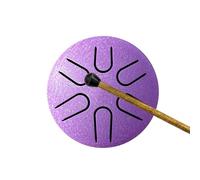 Outdoor Rain Drum, 6 Note Tongue Drum, 3 Inch Steel Drum for Meditation, Music Lessons, Entertainment, Children, Adults, Families, Beginners