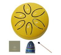 Outdoor Rain Drum | 7.6 cm 6 Note Languages Steel Musical Instrument, Portable Sound Healing Instrument for Meditation Yoga Decoration Classroom Beginners