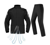 Outdoor Rain Gear for Men - Waterproof Rain Jacket and Trousers Made of Polyester, Motorcycle and Electric Riding Suit | All Season Rainwear for Commuting, Hiking, Travelling, Protection