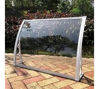 Outdoor Rain Shelter Cover for Front/Back Door, Clear Polycarbonate Awning with Self-Cleaning UV Protection for Porch and Patio, Easy Installation