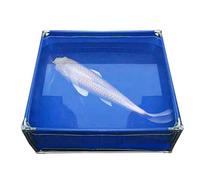 Outdoor Raised Fish Pond Kit, Durable Canvas with Steel Frame Above Ground Pool for Garden, Terrace, Courtyard, Farm, Balcony, Ideal for Fish and Aquatic Plants