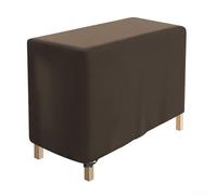 Outdoor Raised Garden Bed Cover, 210D Oxford Waterproof Planting Box Protector with Vents and Drawstring, for Winter Wind Rain Snow, Grey Beige Coffee, 84x39x77cm or 122x61x77cm(F)