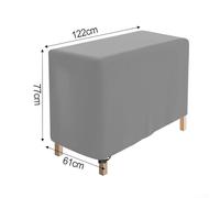 Outdoor Raised Garden Bed Cover for Winter Protection, 210D Oxford Cloth, Waterproof & Ventilated, Fits 84x39x77cm/122x61x77cm Beds, Grey/Beige/Coffee(D)