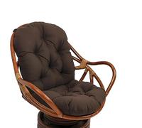 Outdoor Rattan Swivel Rocking Chair Cushion Replacement - High Back Patio Seat Pads with Ties for Garden Lounge Sofa, Comfortable Outdoor Chair Cushions (Chairs Not Included)