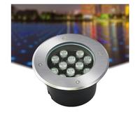Outdoor Recessed LED Spotlight - 24V Low Voltage LED Ground Lights, Ground Landscape Lights, LED Ring Fountain Light, IP67 Waterproof Floodlight Fountain, Pool Light Up Lighting ( Color : Warm White ,