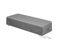 Outdoor Recliner Cover with Shrink Strap 420D Oxford for Strong Weather Defense (Gray)
