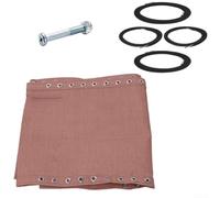 Outdoor Recliner Replacement Fabric Set, With 4 Gravity Chair Ropes Waterproof UV-Resistant Mesh Cover For Sun Lounger 63X17 Inches(Brown)