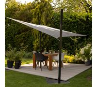 Outdoor Rectangular Shade Sail Grey 3m x 4m