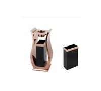 Outdoor Recycle Bin, Thickened Vase Trash Can, Stainless Steel Dustbin, 3.1 Gallon Capacity for Home and Garden Use