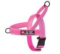 Outdoor Reflective No Pull Nylon Dog Harness Adjustable Pet Walking Training Camping Harnessr Vest For Medium And Large Dogs Bulldogs German Shepherds,A,L
