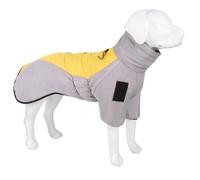 Outdoor Reflective Waterproof High Neck Warm Cold-Proof Zipper Design Snow Dog Jacket For Labrador Bulldog Greyhound,Yellow,4XL