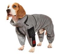 Outdoor Reflective Waterproof Large Dog Coat Pet Raincoat Hooded Jacket Golden Retriever Labrador Bulldog Shepherd Onesies,A,5XL