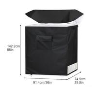 Outdoor Refrigerator Cover Made from 210D Oxford Material, Protects Against Insects and Moisture (B)
