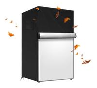 Outdoor Refrigerator Cover - Protective Cover Drink Refrigerators, Waterproof Oxford Fabric Protection, Dustproof, Weather Resistant Layer, Zipper, Adjustable, SC